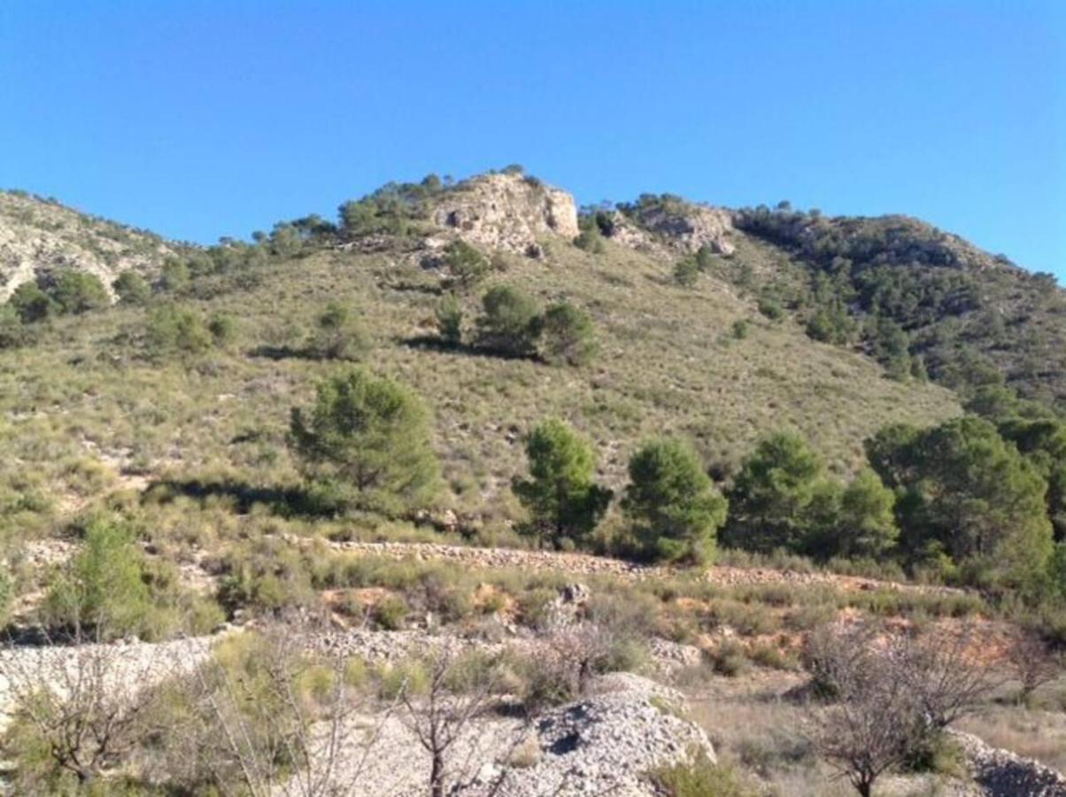 Traditional Spanish Cave House In Alguena Villa Buitenkant foto